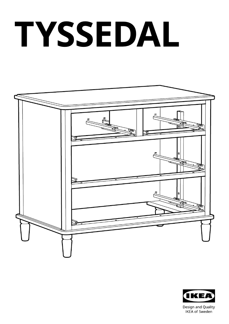 Page 1 de la notice Manuel utilisateur Ikea TYSSEDAL 803.913.25