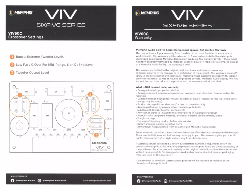 Image de la première page du manuel de l'appareil VIV60C