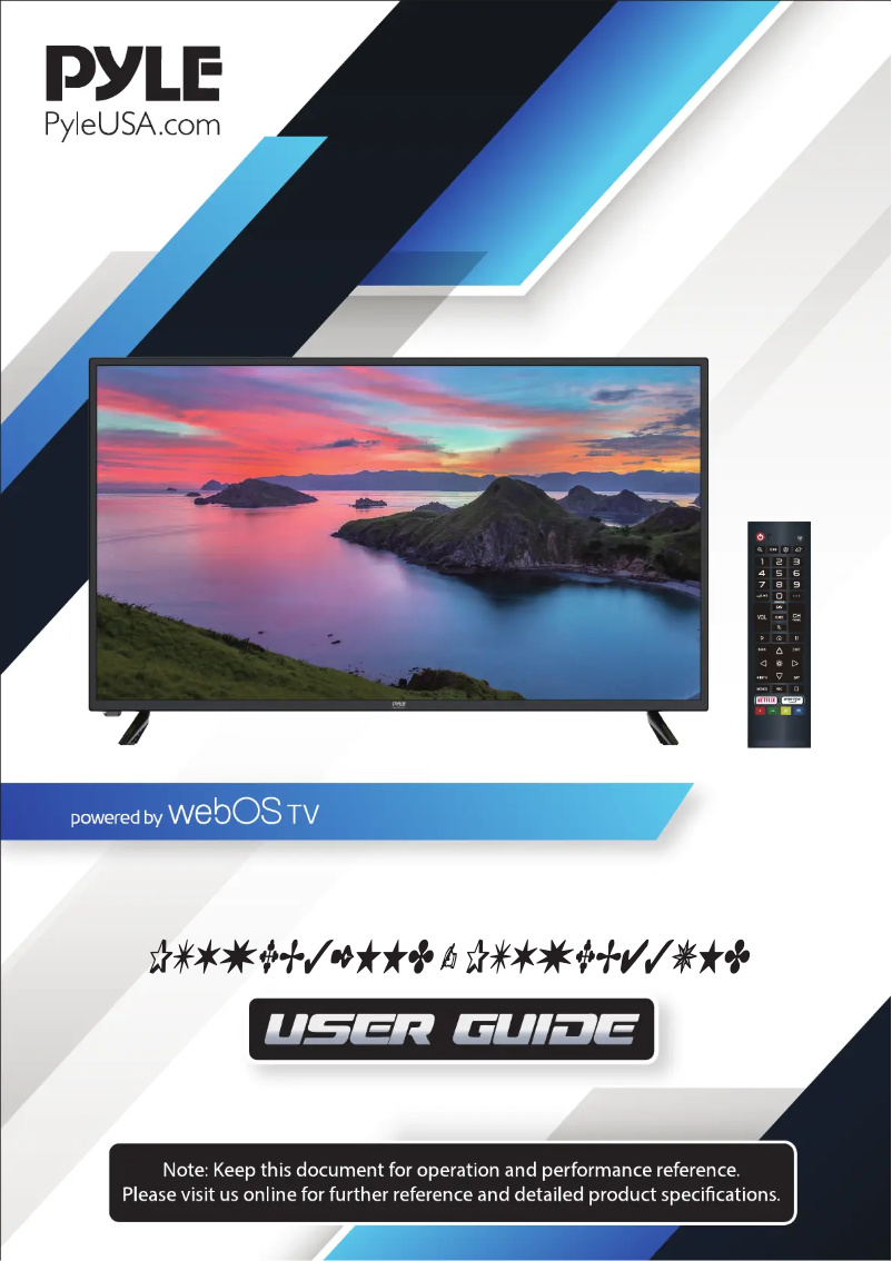 Image de la première page du manuel de l'appareil PTVWEB32HHD