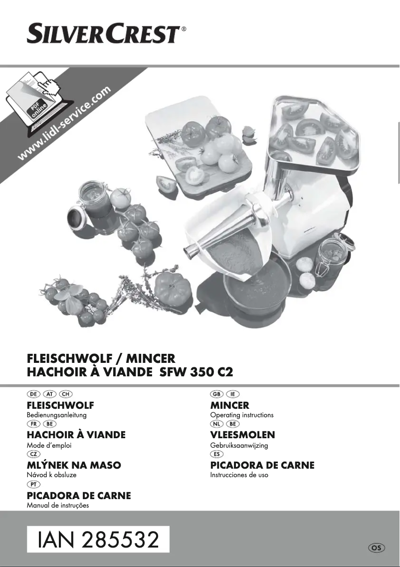 Image de la première page du manuel de l'appareil SFW 350 C2