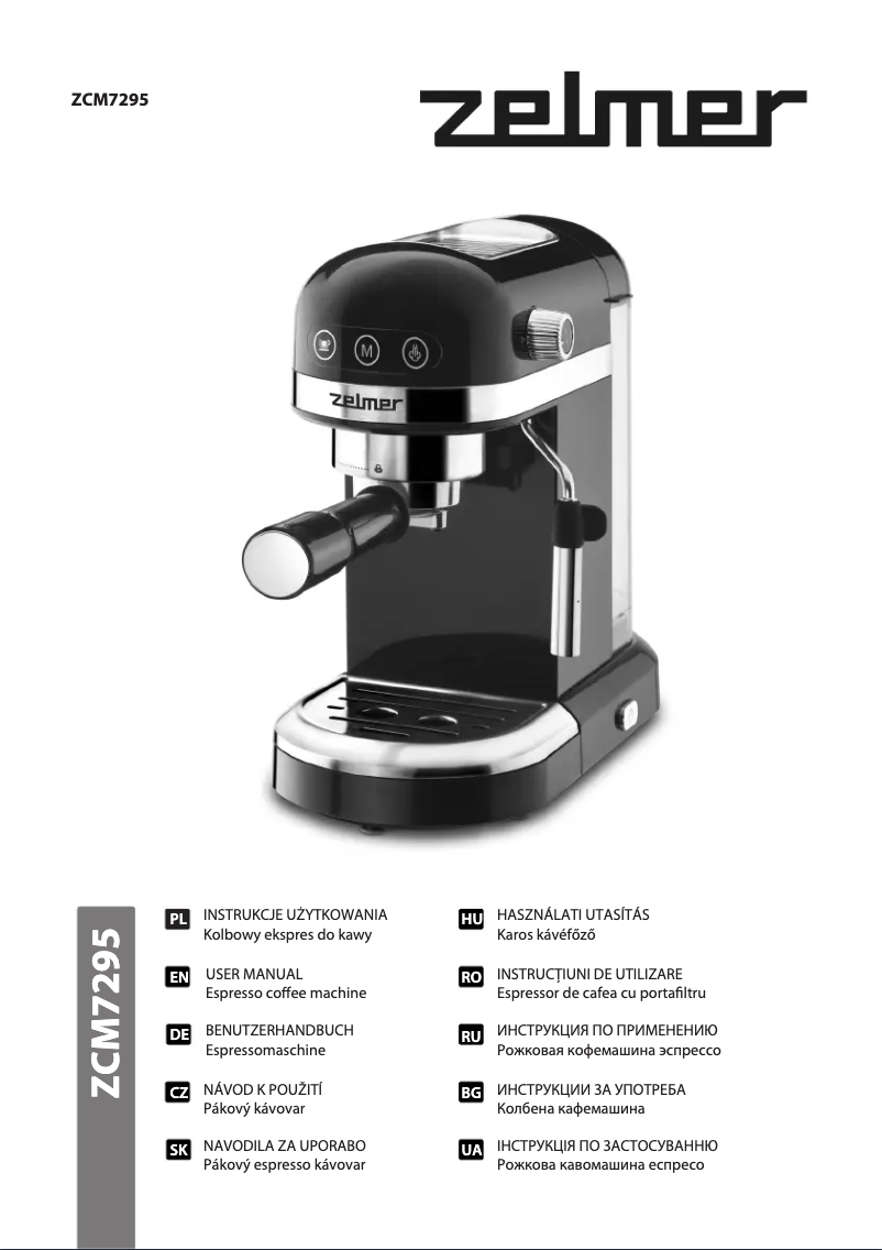 Page 1 de la notice Manuel utilisateur Zelmer ZCM7295