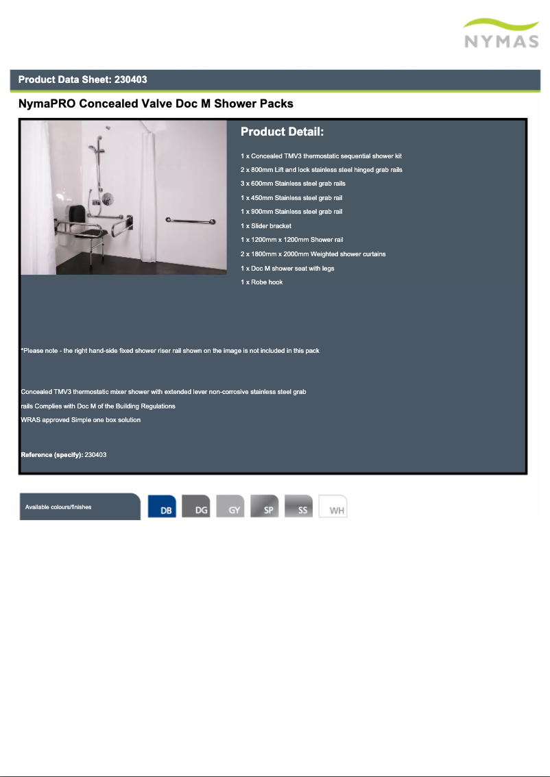 Page n°1 - Manuel utilisateur Nymas 230403