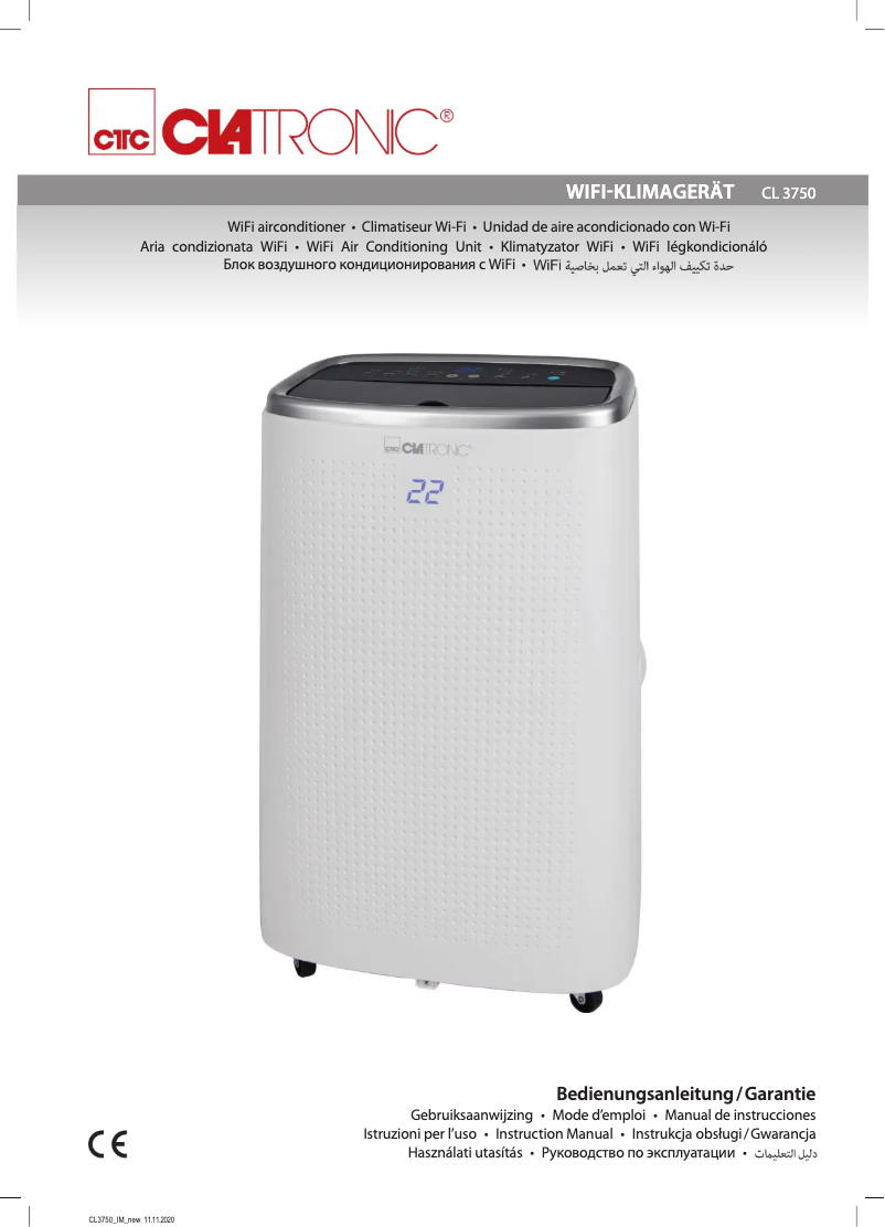 Page 1 of the manual User Manual Clatronic CL 3750