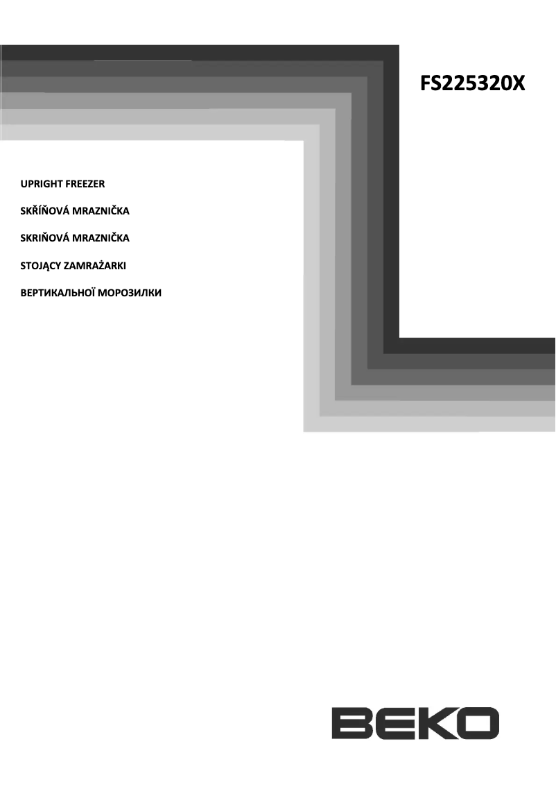Page 1 de la notice Manuel utilisateur Beko FS 225320 X