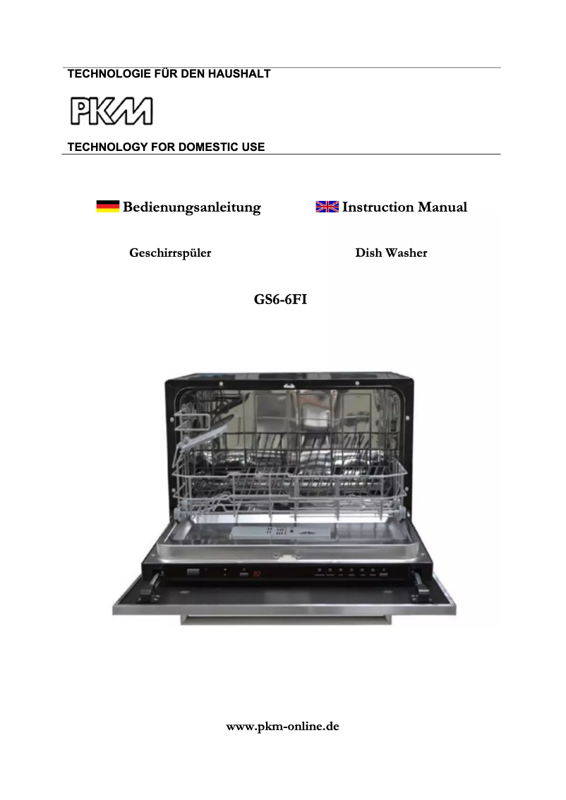 Page 1 de la notice Manuel utilisateur PKM GS6-6FI
