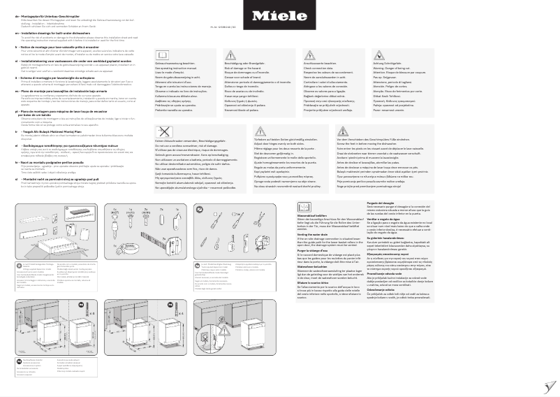 Page n°1 - Manuel utilisateur Miele G 7232 SCU Selection