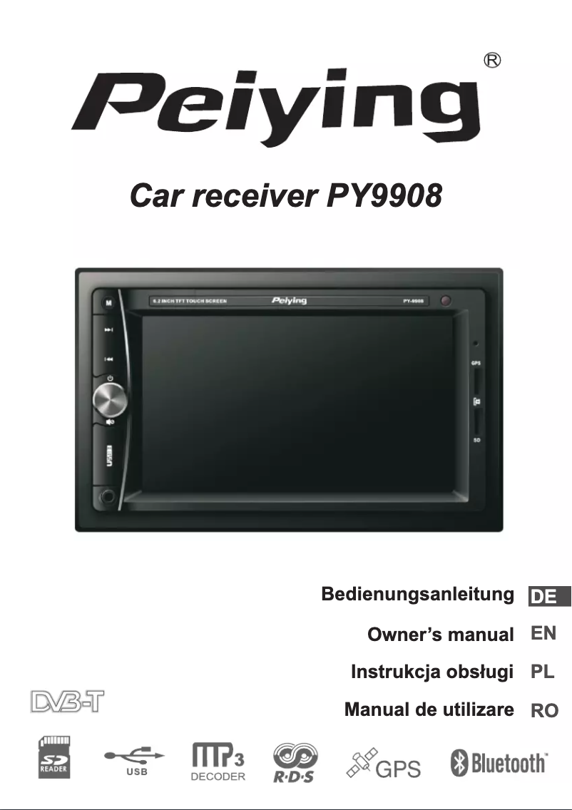 Image de la première page du manuel de l'appareil PY-9908