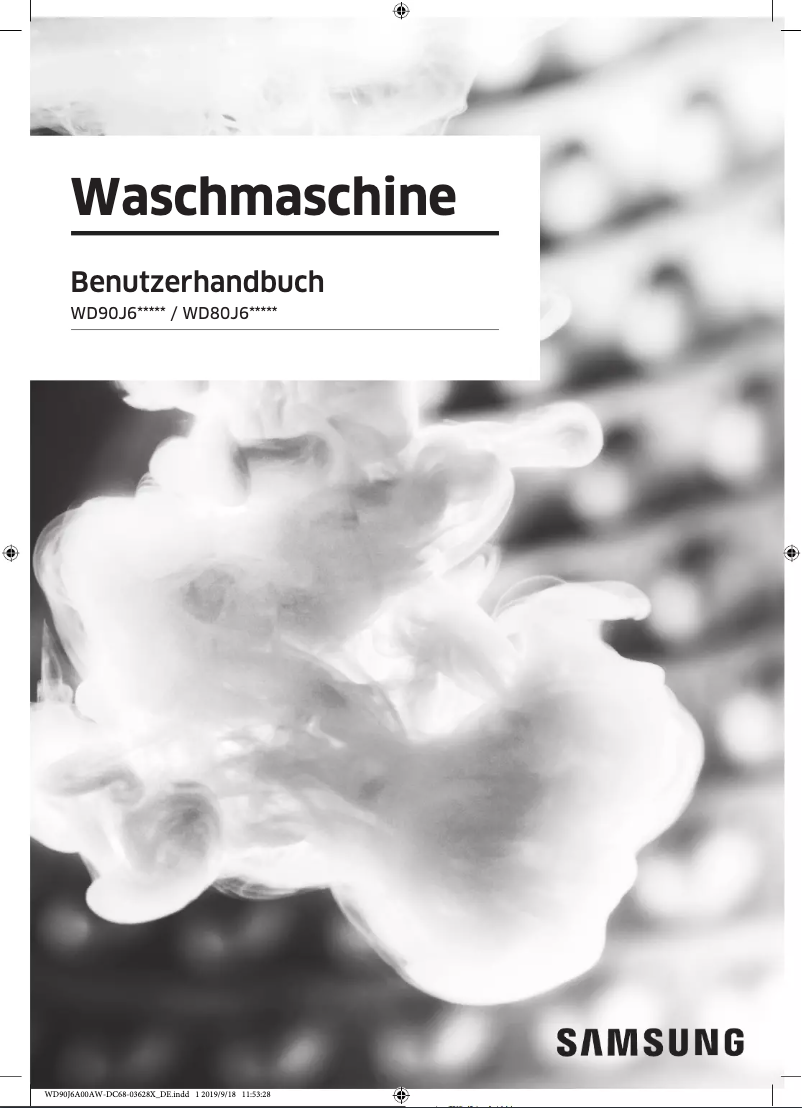 Image de la première page du manuel de l'appareil WD90J6A00AW