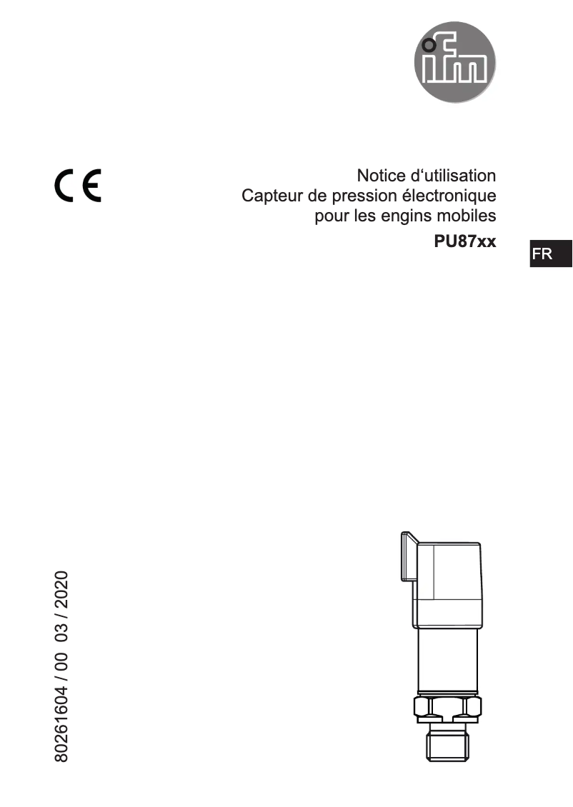 Image de la première page du manuel de l'appareil PU8704