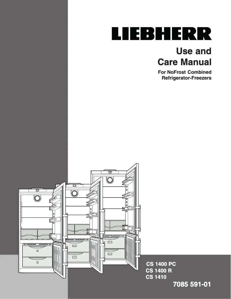 Page 1 de la notice Manuel d'utilisation et d'entretien Liebherr CS-1410-L