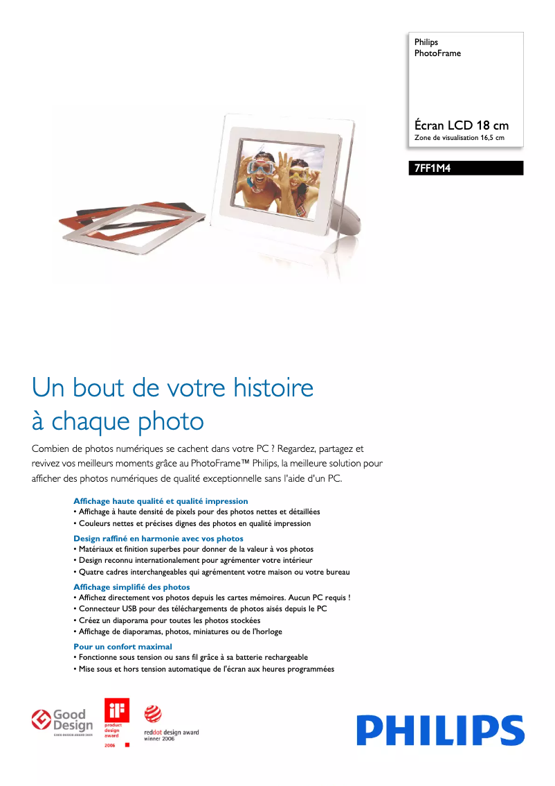 Image de la première page du manuel de l'appareil 7FF1M4