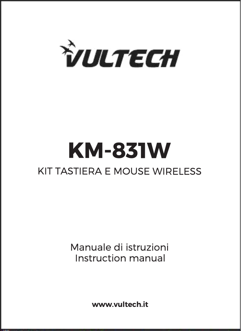 Page 1 de la notice Manuel utilisateur Vultech KM-831W