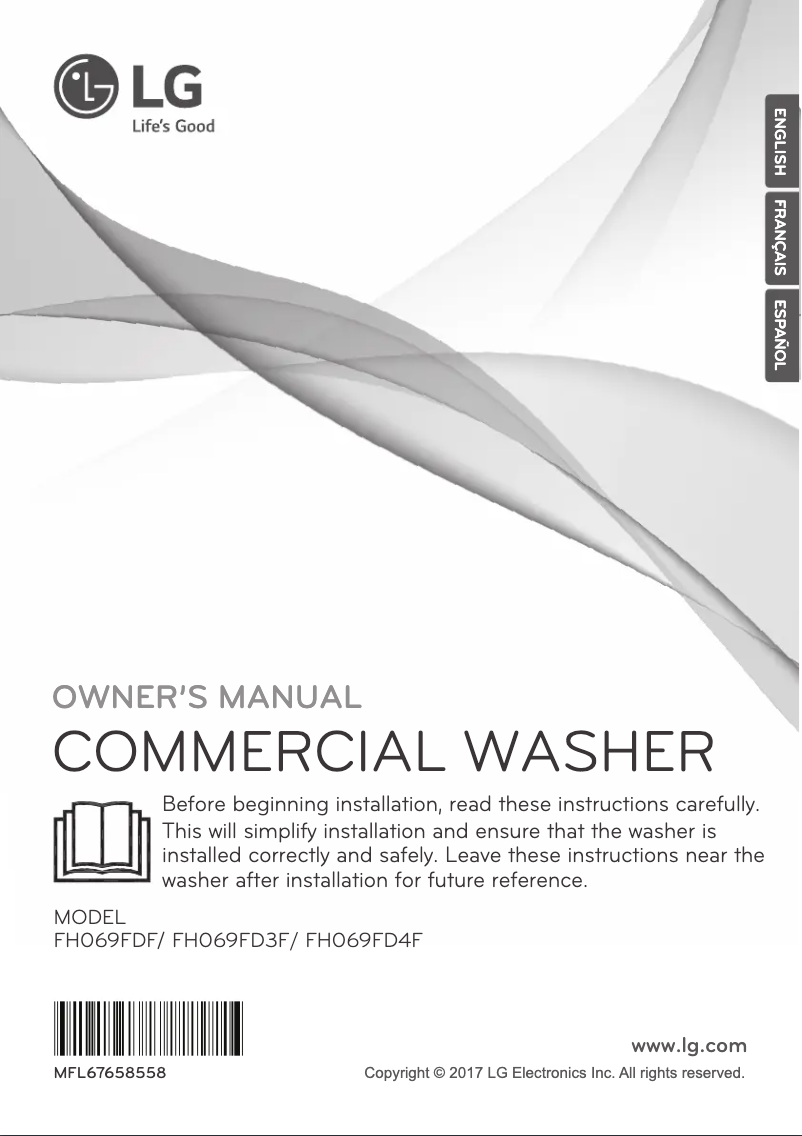 Page 1 de la notice Manuel utilisateur LG FH069FD3F
