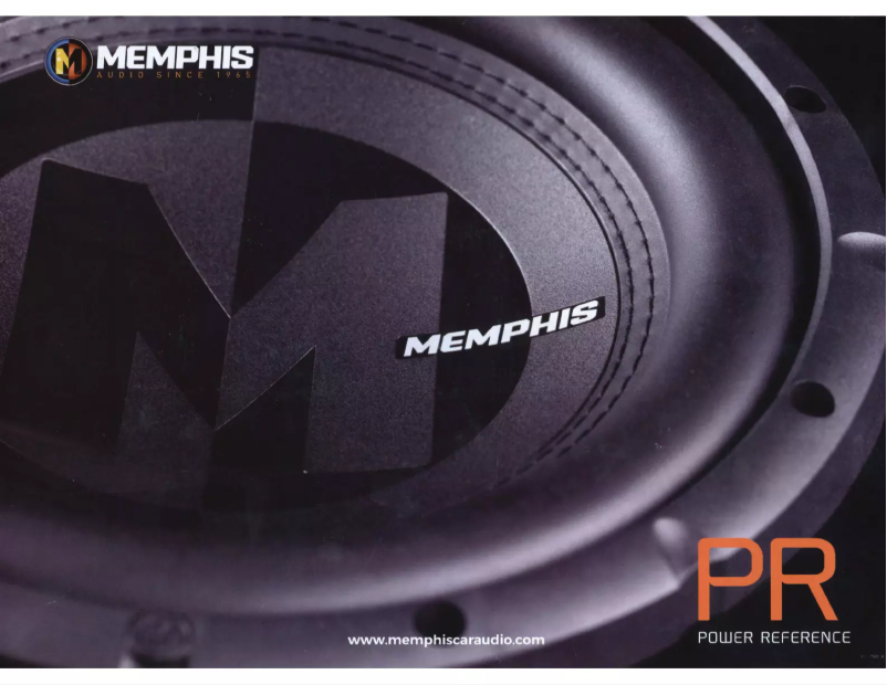 Page 1 de la notice Manuel utilisateur Memphis Audio PRX1224