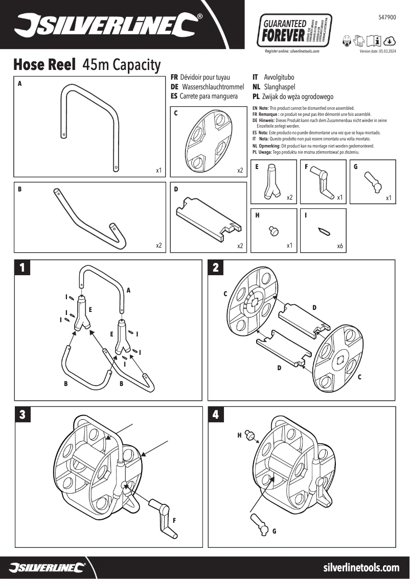 Image de la première page du manuel de l'appareil 547900