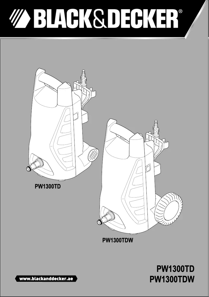 Page 1 de la notice Manuel utilisateur Black & Decker PW1300TDW