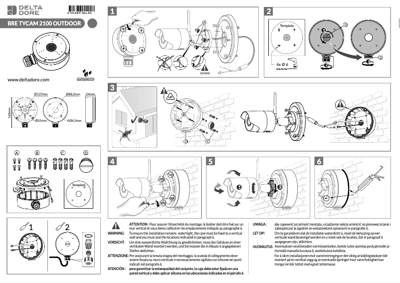Image de la première page du manuel de l'appareil Tycam 2100 BRE