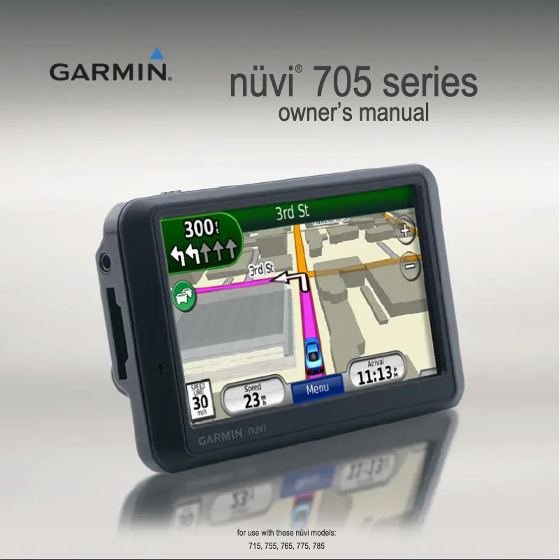Page n°1 - Manuel utilisateur Garmin Nuvi 775