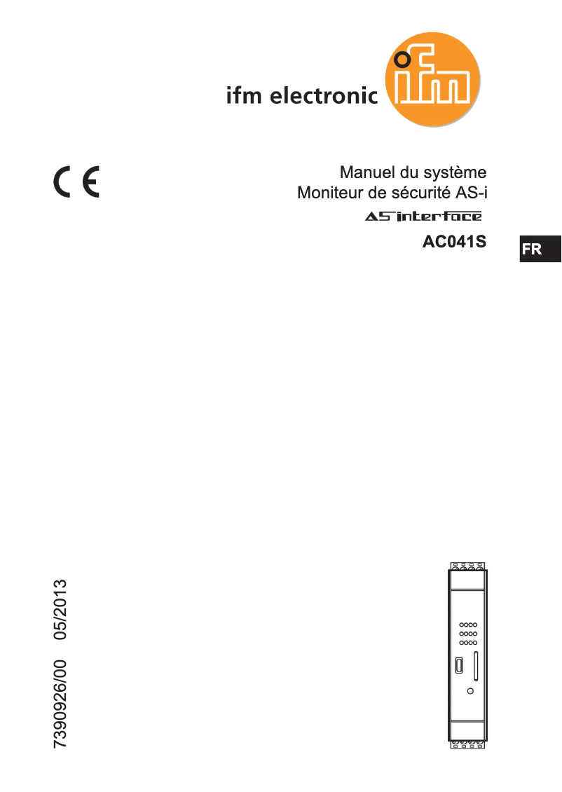 Image de la première page du manuel de l'appareil AC041S