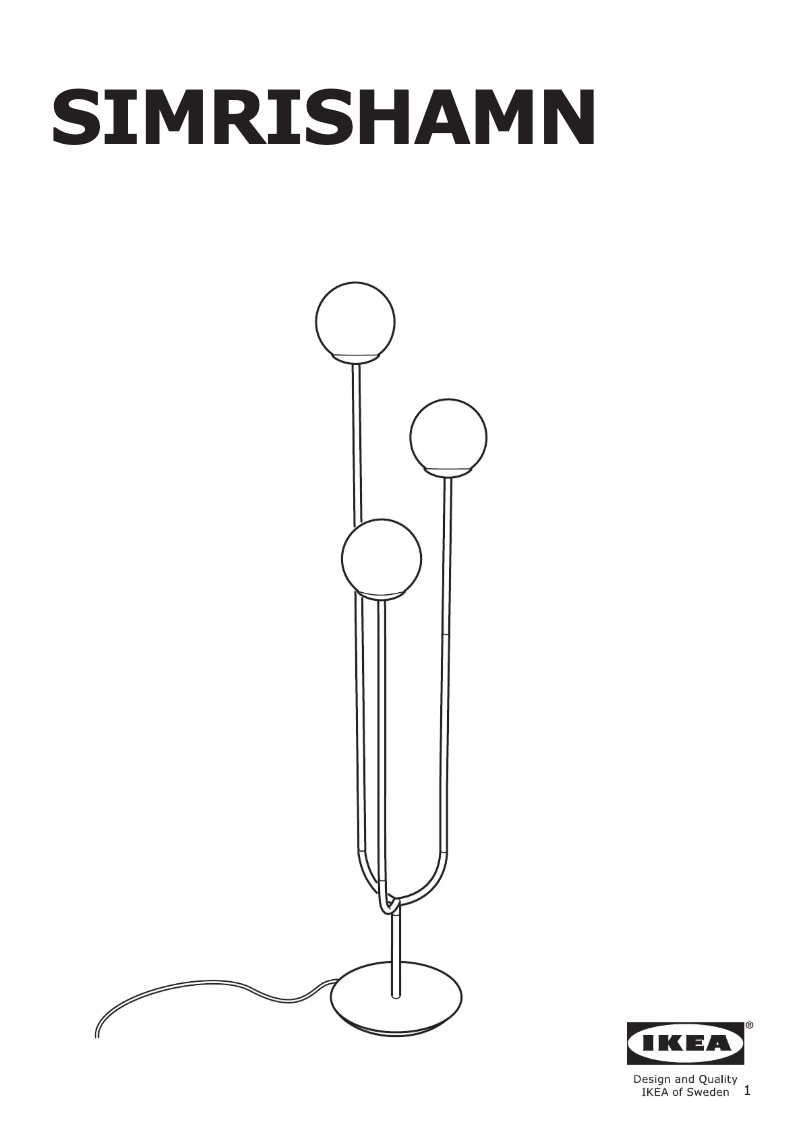 Page 1 de la notice Mode d'emploi Ikea SIMRISHAMN