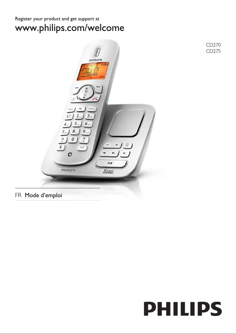 Imagen de la primera página del manual del dispositivo Perfect sound CD2752S