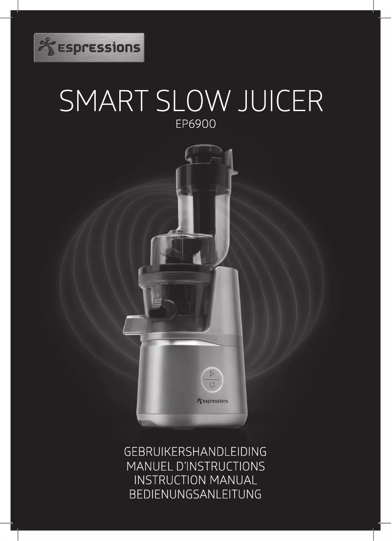 Image de la première page du manuel de l'appareil Smart Slow Juicer EP6900