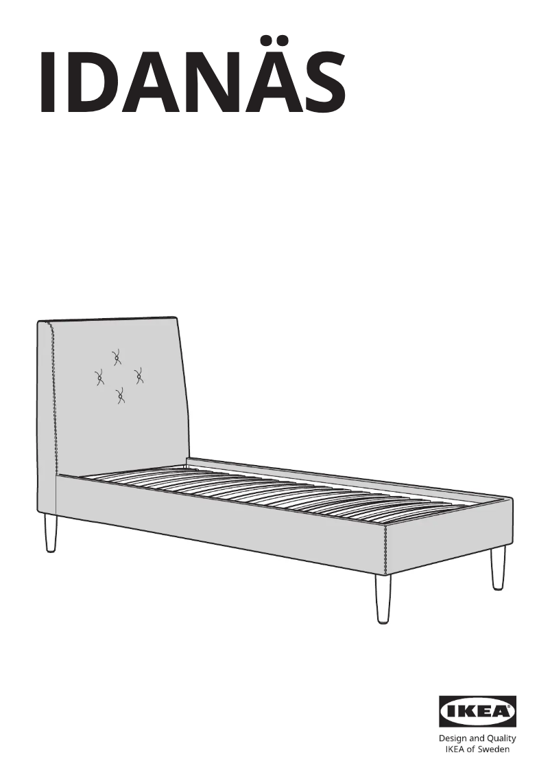 Image de la première page du manuel de l'appareil IDANÄS 704.596.03