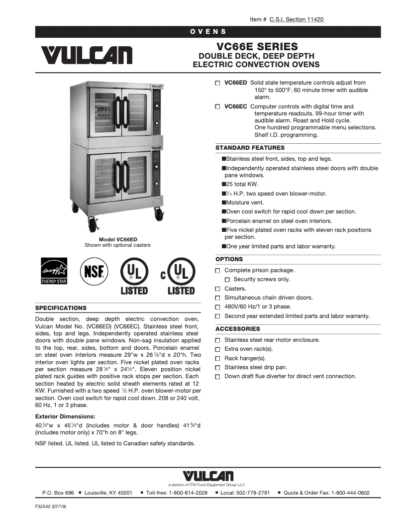 Image de la première page du manuel de l'appareil VC66ED