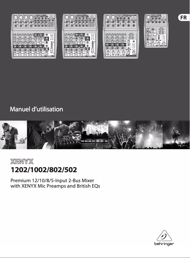 Page n°1 - Manuel utilisateur Behringer Xenyx 802