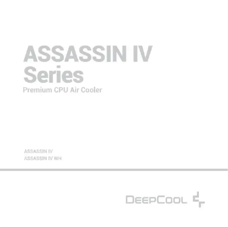 Página 1 del manual Manual de usuario DeepCool Assassin IV