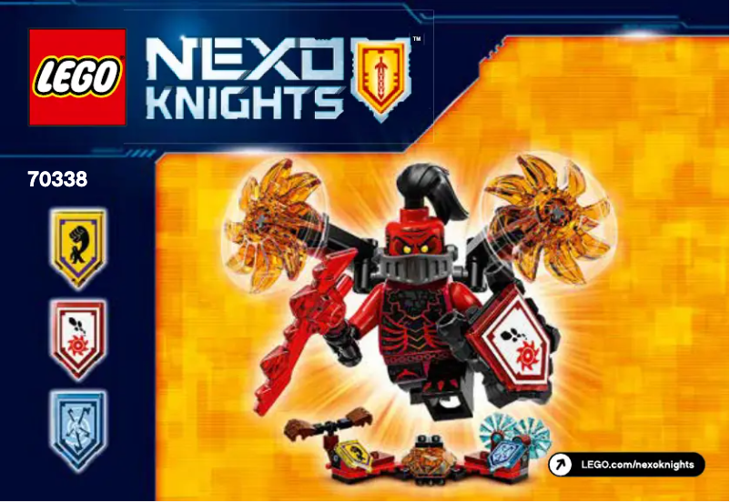 Page 1 de la notice Manuel utilisateur Lego Nexo Knights 70338