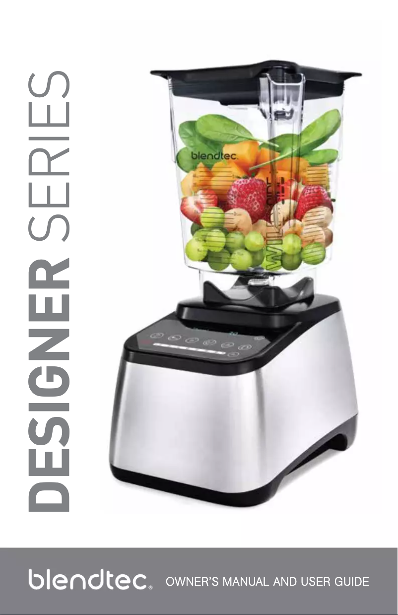 Image de la première page du manuel de l'appareil Designer Series 2014