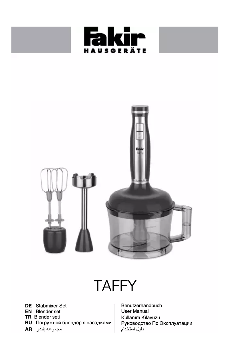 Image de la première page du manuel de l'appareil Taffy