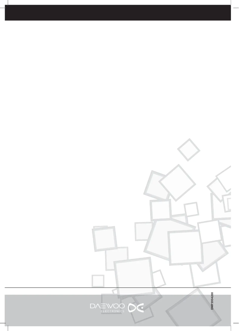 Page 1 de la notice Manuel utilisateur Daewoo DTG-2880