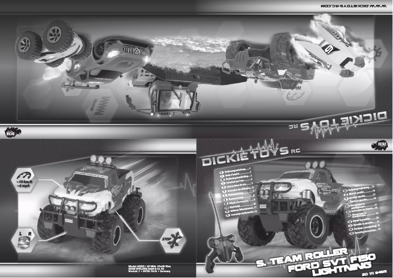 Image de la première page du manuel de l'appareil Ford F150 Lightning SVT - S