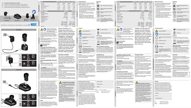 Page 1 de la notice Manuel utilisateur Güde AP 12-13