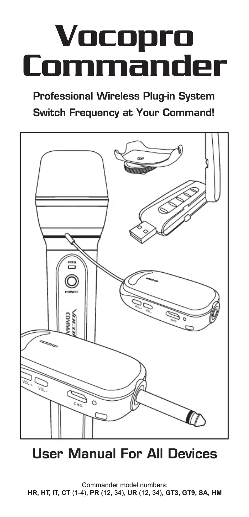 Page 1 de la notice Manuel utilisateur Vocopro Commander