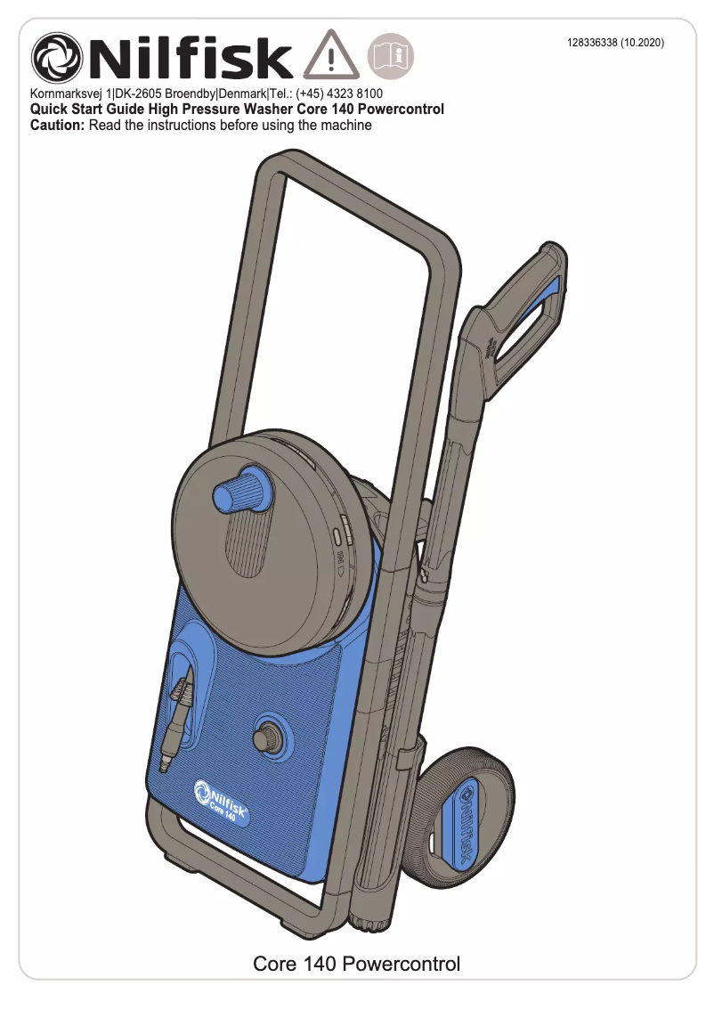 Page 1 de la notice Manuel utilisateur Nilfisk Core 140 PowerControl
