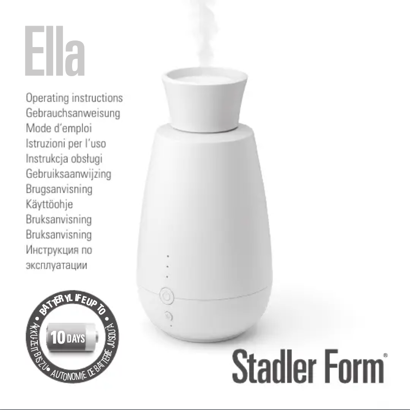Page 1 de la notice Manuel utilisateur Stadler Form Ella