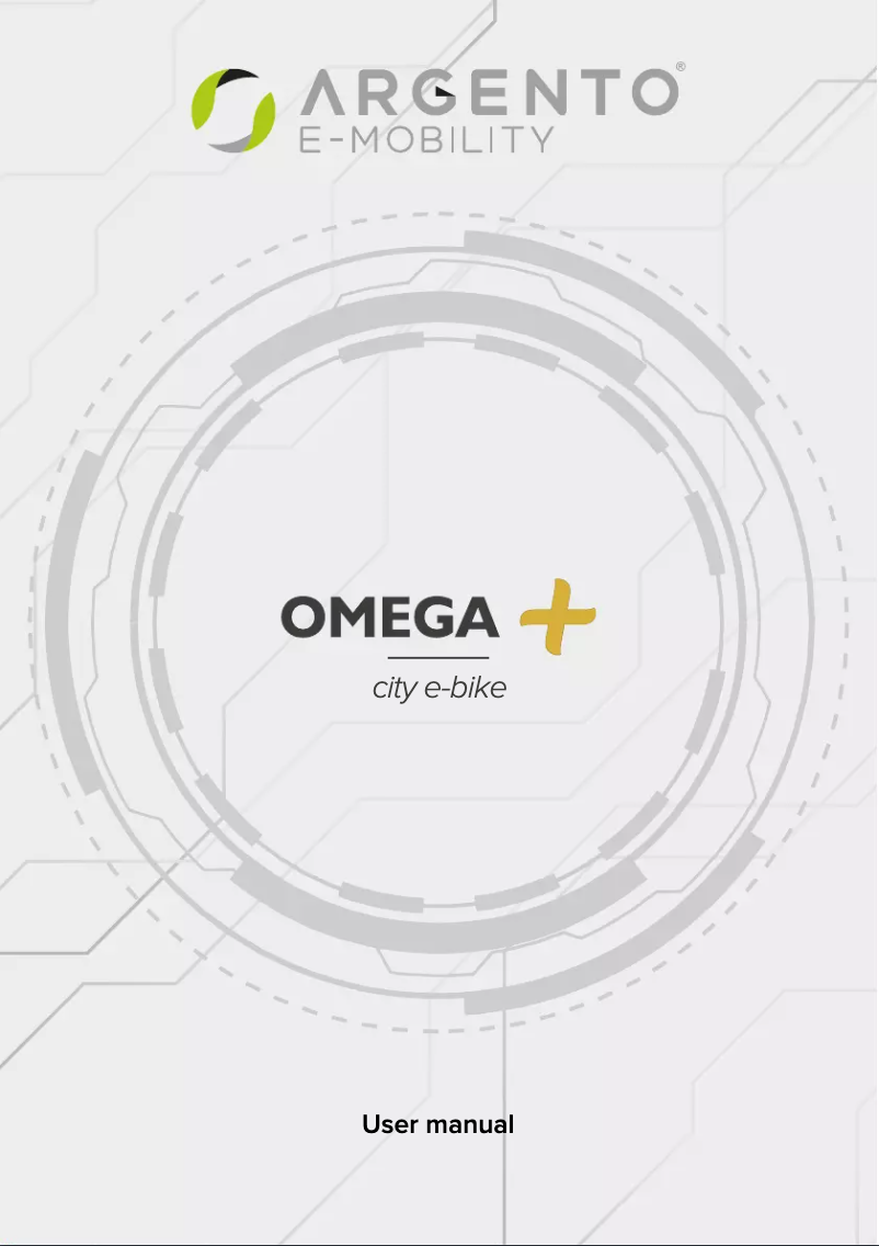 Page 1 de la notice Manuel utilisateur Argento OMEGA +