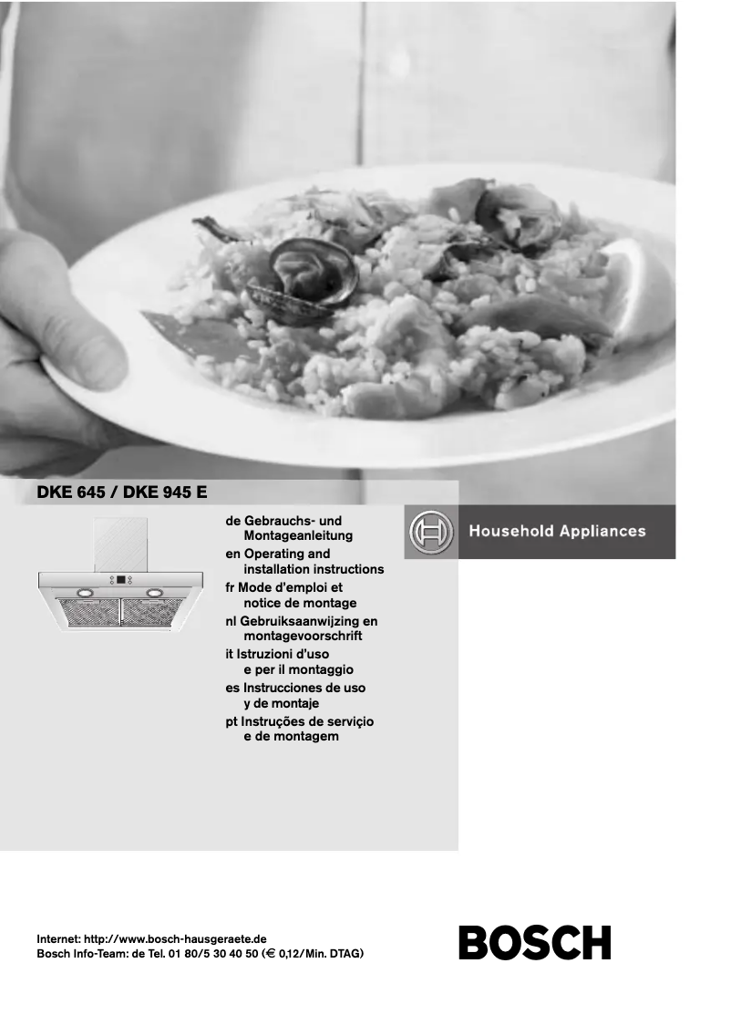 Página 1 del manual Manual de usuario Bosch DKE645E
