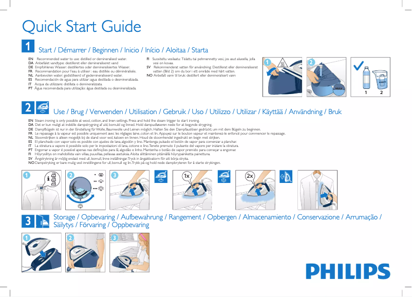 Página 1 del manual Guía de inicio rápido Philips HI5914