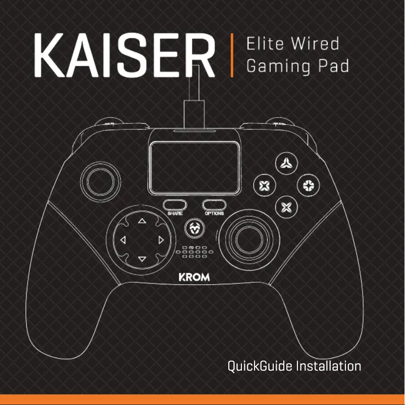 Page 1 de la notice Manuel utilisateur Krom Kaiser