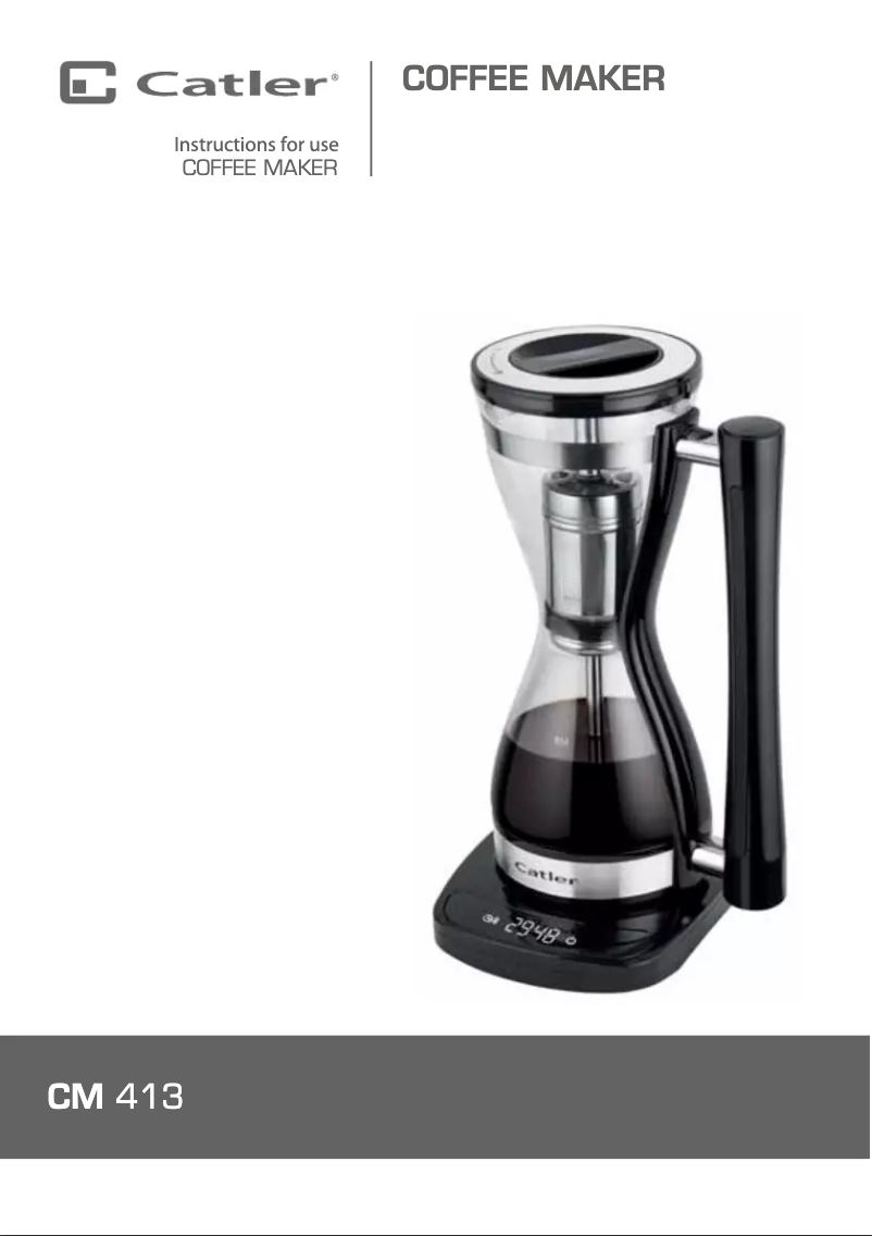 Image de la première page du manuel de l'appareil CM 413