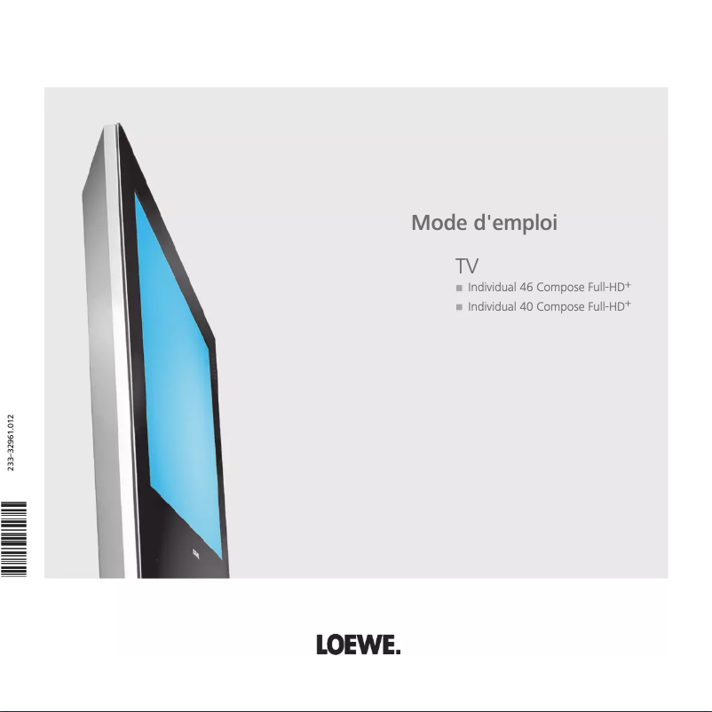 Page n°1 - Manuel utilisateur Loewe Individual 46