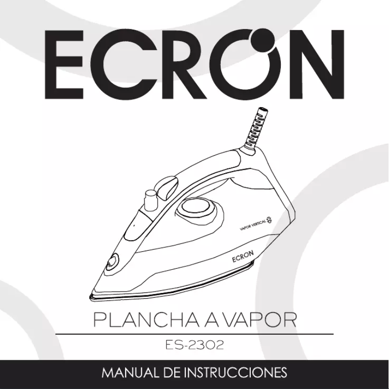 Page 1 de la notice Manuel utilisateur Ecron ES-2302