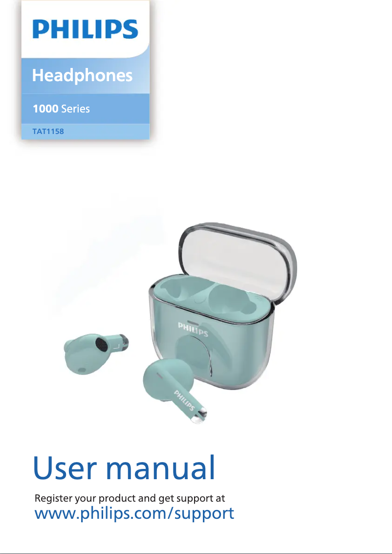 Page 1 de la notice Manuel utilisateur Philips TAT1158