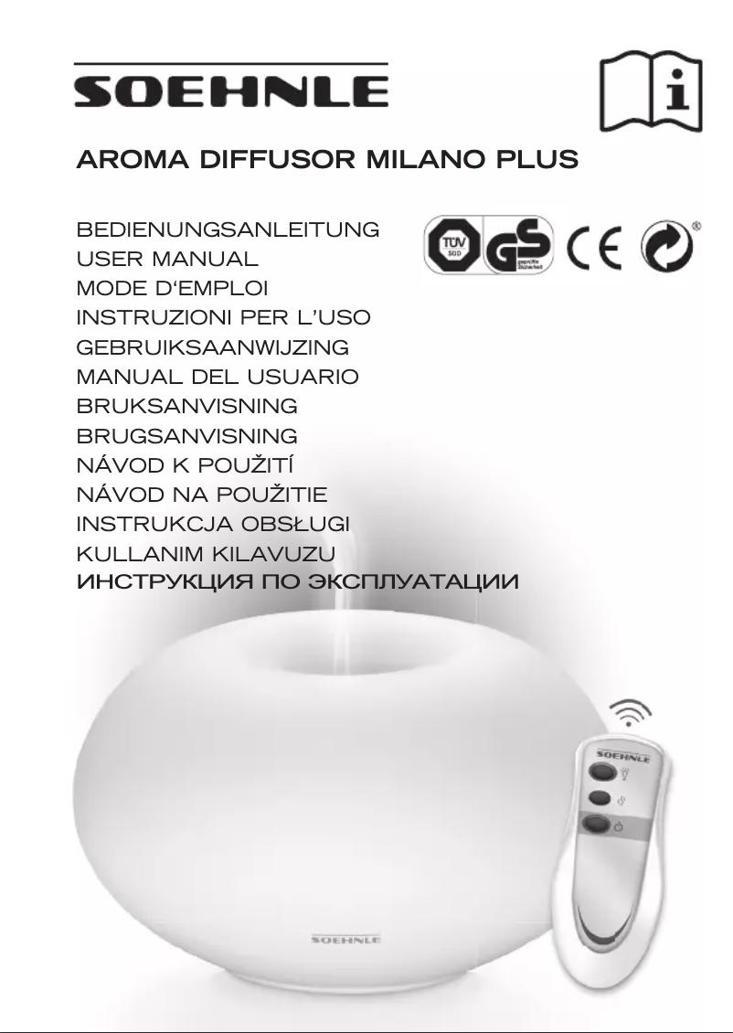 Image de la première page du manuel de l'appareil Milano Plus 68056