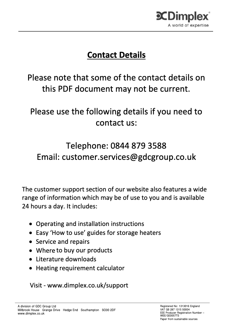 Page 1 de la notice Manuel utilisateur Dimplex LA9MI