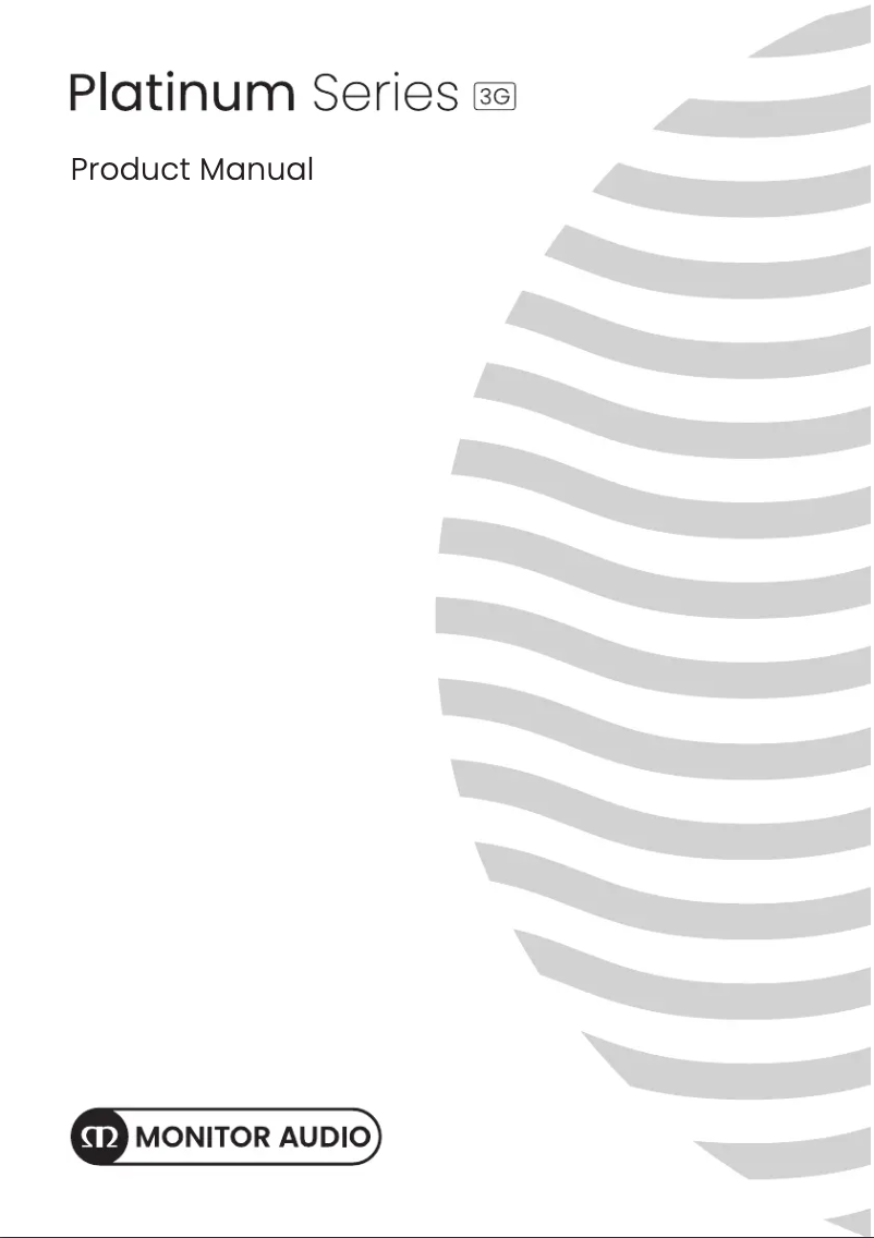Page 1 de la notice Manuel utilisateur Monitor Audio Platinum 300 3G
